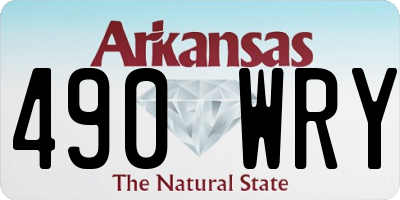 AR license plate 490WRY