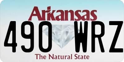 AR license plate 490WRZ