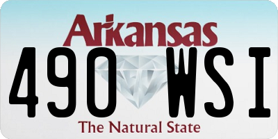 AR license plate 490WSI