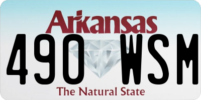 AR license plate 490WSM