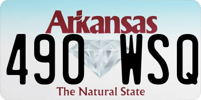 AR license plate 490WSQ