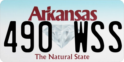 AR license plate 490WSS