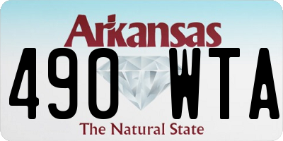 AR license plate 490WTA