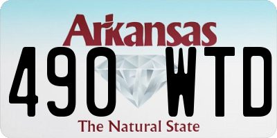AR license plate 490WTD