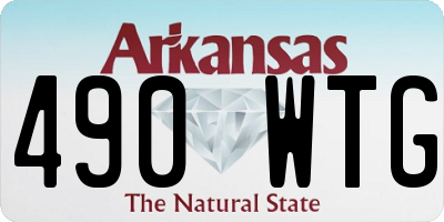AR license plate 490WTG