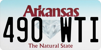 AR license plate 490WTI