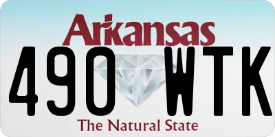 AR license plate 490WTK