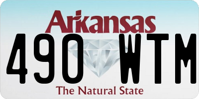 AR license plate 490WTM