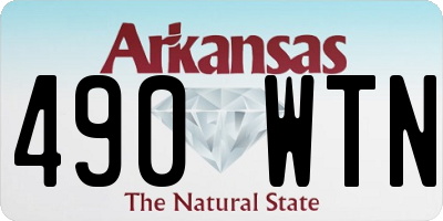 AR license plate 490WTN