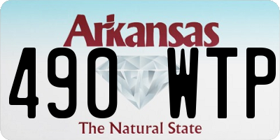 AR license plate 490WTP