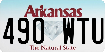 AR license plate 490WTU