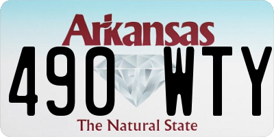 AR license plate 490WTY