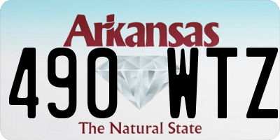 AR license plate 490WTZ