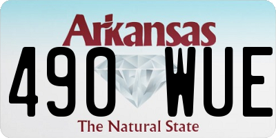 AR license plate 490WUE