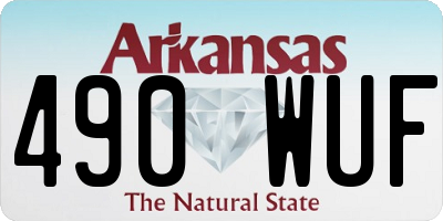 AR license plate 490WUF