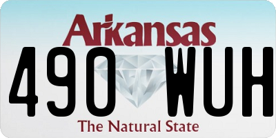 AR license plate 490WUH