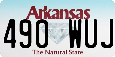 AR license plate 490WUJ