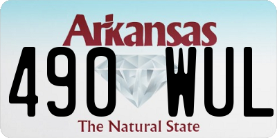 AR license plate 490WUL
