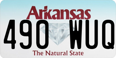 AR license plate 490WUQ