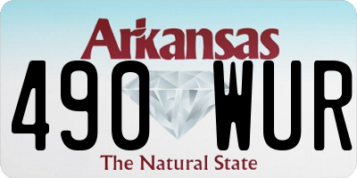 AR license plate 490WUR