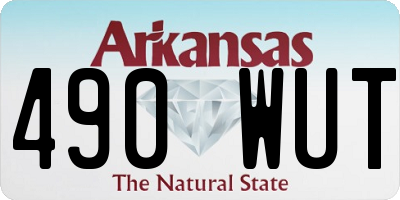 AR license plate 490WUT