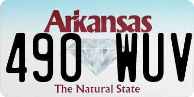 AR license plate 490WUV