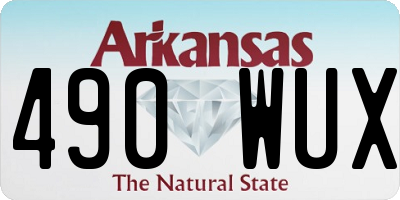 AR license plate 490WUX