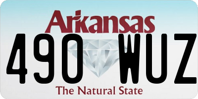 AR license plate 490WUZ