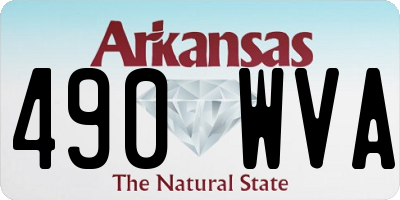 AR license plate 490WVA