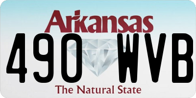 AR license plate 490WVB