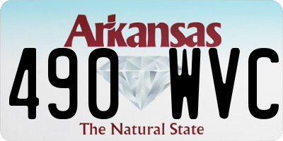 AR license plate 490WVC