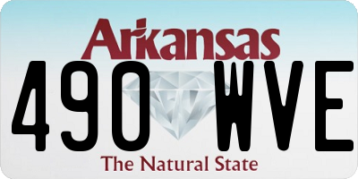 AR license plate 490WVE