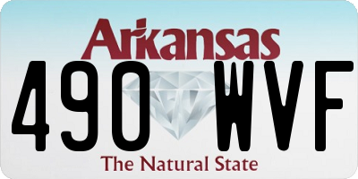 AR license plate 490WVF