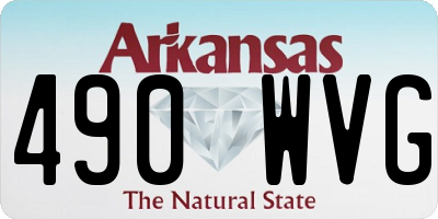 AR license plate 490WVG