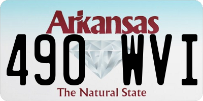AR license plate 490WVI