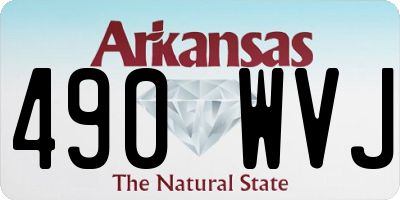 AR license plate 490WVJ