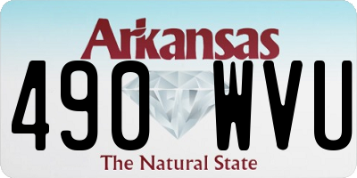 AR license plate 490WVU