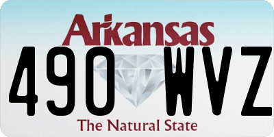 AR license plate 490WVZ