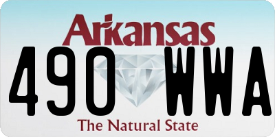 AR license plate 490WWA