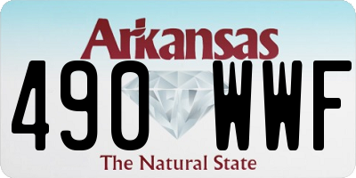 AR license plate 490WWF