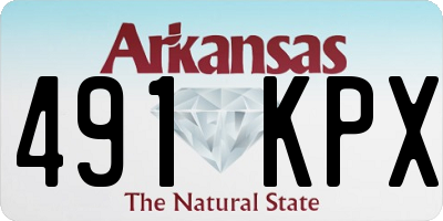 AR license plate 491KPX