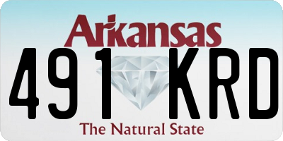 AR license plate 491KRD