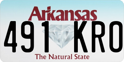 AR license plate 491KRO