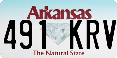 AR license plate 491KRV