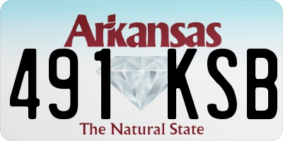 AR license plate 491KSB