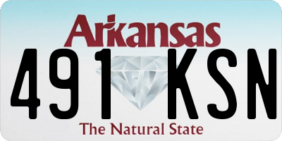 AR license plate 491KSN