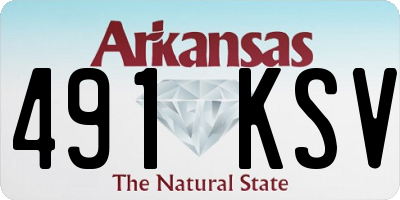 AR license plate 491KSV