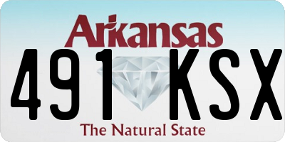 AR license plate 491KSX