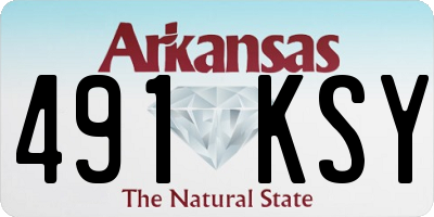 AR license plate 491KSY