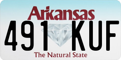 AR license plate 491KUF